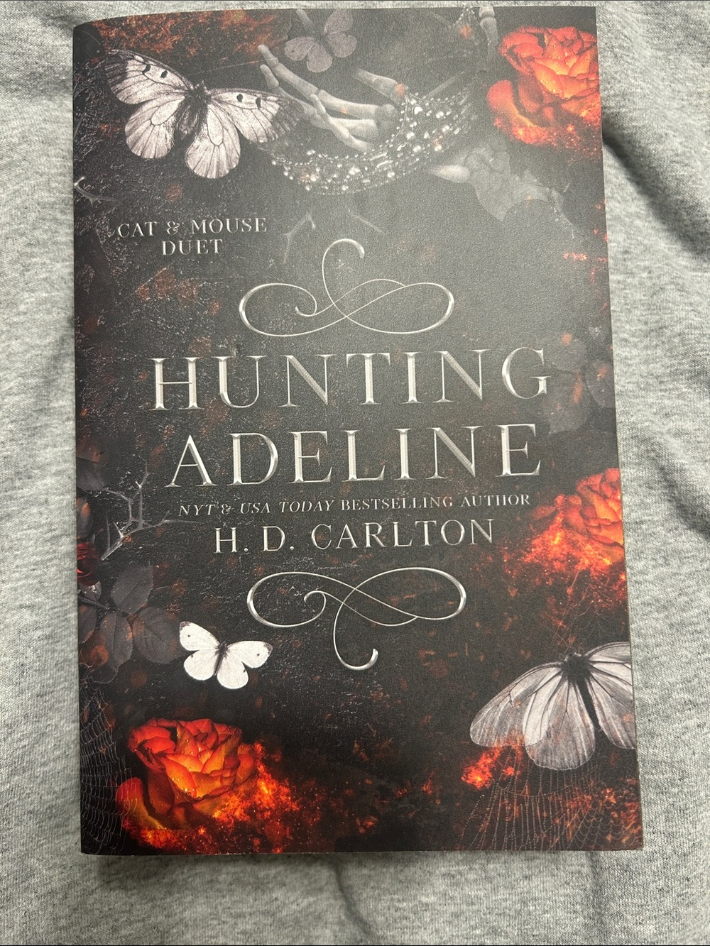 Hunting Adeline by - Black and Red Decorative Hardcover